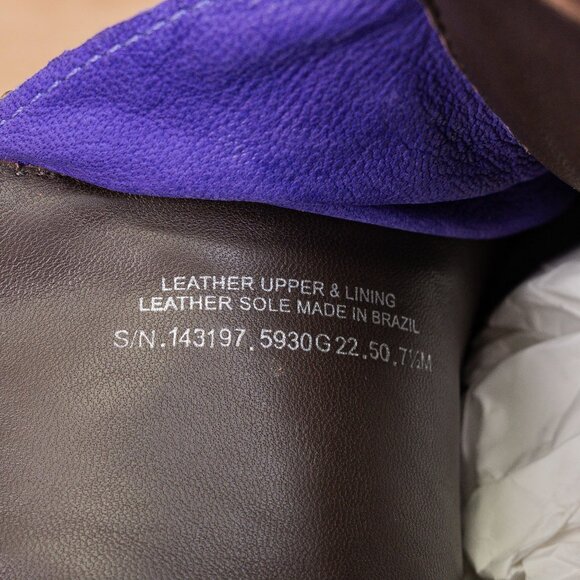 Tory Burch Women Zip Brown Leather Fashion Ankle Boots sz 7.5 - Picture 6 of 9